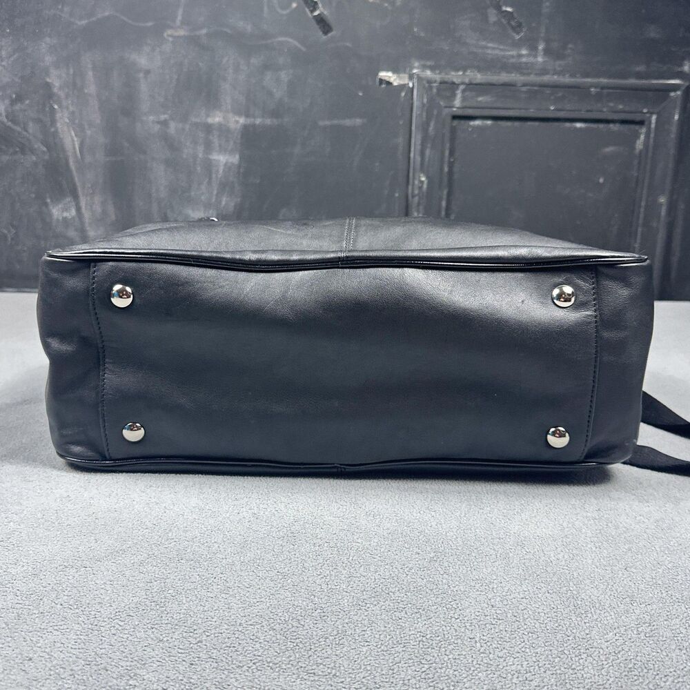 Coach Addison Tote Black Leather Diaper Bag Satchel Shoulder Crossbody F18374 - Picture 6 of 15